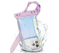 Case-Mate Soap Bubble IP68 Waterproof Phone Pouch - Floating Waterproof Phone Case w/Crossbody Lanyard - Cruise Ship Travel Essentials - Compatible w/All Devices - Touchscreen Friendly - Iridescent