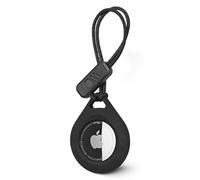 CASE-MATE Tough Sport Lanyard protective cover compatible with Apple Air-Tag holder [Scratch-resistent Air-Tag accessory | Shockproof | Modern designed Air-Tag case] - Black