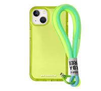 case&me Urban Street Case for iPhone 14 Plus, Transparent Yellow with Removable Multi-Purpose Lanyard