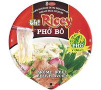 Case of 12 Delicious Complete INSTANT Vietnamese Pho Noodle Soup Bowls (only $2.49 each)----Oh! Ricey INSTANT (Just Add Water) PHO NOODLES SOUP....BEEF FLAVOR....Product of Vietnam by Makao Beach Trading Co.