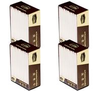 Case of 4 x 50 Unscented White Bistro Tapered Dinner Food Table Candles 7 Hrs Burn Time