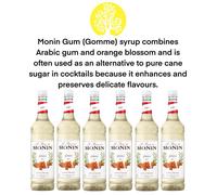 Case Of 6 x 1L Gomme Gum Syrup by Monin Gluten Free Vegan BBE 08/2025