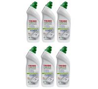 Case of 6 x Tri-Bio Eco Natural WC Toilet Bowl Power Cleaner 710ml Removes Scum & Limescale