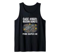 Case of the Missing Donuts Prime Suspect Me Funny Food Tank Top
