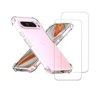 Case Pixel 9 Pro XL and 2 protective screens - TPU - Transparent refurbished