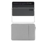 Case Set for Nubia RedMagic 3Pro - Waterproof Oxford Cloth Sleeve + TPU Clear Soft Cover | Slim & Shockproof | Splash-Resistant(Grey)