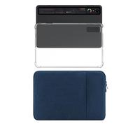 Case Set for Nubia RedMagic 3Pro - Waterproof Oxford Cloth Sleeve + TPU Clear Soft Cover | Slim & Shockproof | Splash-Resistant(Deep Blue)