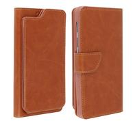 Case Smartphone 5,0 For 5,3'' Cover Wallet Universal Card Holder Camel