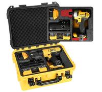 Case Storage for Dewalt Cordless Drill/Impact Driver Set - Waterproof Hard Tool Box for Dewalt Taladro, Power Tool Kit Bag for 20V Max Drill Set | Impact Driver/Battery/Charger (Case Only)