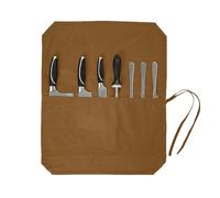 Case - Waxed Holder, This Roll-Up Bag Is Durable And Provides Long-Term Support For Your Learning, Cutlery And Pencil Sharpener, khaki, see description, See description