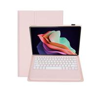 Case with Keyboard for Tab P12 12.7 Inch 2023/Pad Pro 12.7 inch 2023, Rechargeable Detachable Wireless Keyboard Case with Pen Holder (Pink)