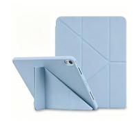 Case with Screen Protector for iPad Pro 11-Inch M4/M5 (2025/2024), Protective Y-Multiple Stand Cover Support Vertical Landscape and Screen with Pencil Holder, Auto Wake/Sleep (Blue-Y Fold)