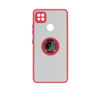 Case Xiaomi Redmi 9C Bi-material Metal Ring Function Stand red