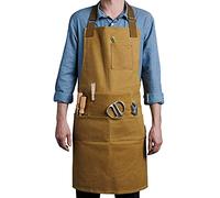 Case4Life - Waxed Canvas Tool Gardening Apron - Adjustable Waist & Neck - Multi-Purpose for Gardening Tools, DIY, Woodwork, Carpenters, Artists - Unisex, Heavy Duty & Water Resistant