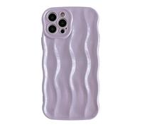 Caseative for iPhone 12 Pro Case,Water Ripple Pattern Curly Wave Frame Soft Compatible with iPhone Case (Taro Purple,iPhone 12 Pro)