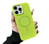 Caseative for iPhone 12 Pro Max Case,Heat Dissipation Breathable Hollow Mesh Shockproof Magnetic Compatible with MagSafe Wireless Charging (Green,12 Pro Max)