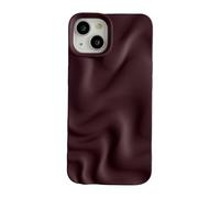 Caseative for iPhone 13 Case,Water Ripple Pattern Wave Phone Case (Wine Red)