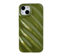 Caseative for iPhone 13 Pro Case,Water Ripple Pattern Wave Shape Camera Lens Protection Phone Case (Green)