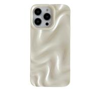 Caseative for iPhone 14 Pro Max Case,Water Ripple Pattern Wave Compatible with iPhone Case (Light White,iPhone 14 Pro Max)