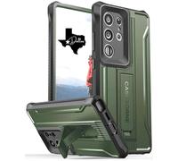 CaseBorne V Case Compatible with Samsung Galaxy S24 Ultra - [Extremely Rugged] [Military Grade 5-Layer Construction] with Built in Stand - Green