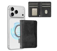CASEBOT Magnetic Card Holder, Strong Magnetic & RFID Blocking Minimalist Portable Card Holder Mobile Phone Bag for iPhone 17/16/15/14/13/12/Pro/Max/Plus, Black