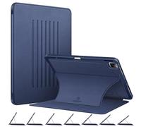 CaseBot Magnetic Case for iPad Pro 12.9-inch 6th Generation 2022, Multiple Angle Shockproof Rugged Stand Case, Soft TPU Back Cover w/Pencil Holder, Also Fit iPad Pro 12.9" 5th/4th/3rd Gen, Navy