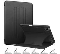 CaseBot Magnetic Stand Case for iPad Pro 11-inch (4th / 3rd Generation) 2022/2021 - Multiple Angles Shockproof Soft TPU Cover w/Pencil Holder, Also Fit iPad Pro 11" 2nd /1st Gen, Black