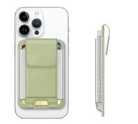 CASEBOT Magsafe Wallet Magnetic Card Holder for iPhone 16/15/14/13/12 Series, Fits 6 Cards, Secure RFID Blocking Slim Wallet Credit Card Holder for Men and Women, Green, 3.7X2.5 zoll, Classic