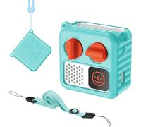 CaseBot Silicone Protective Case for Yoto Mini Player, Kids Mini Audio Device Cover with Wrist Strap and Adjustable Lanyard for 2 3 4 5 6 Age Christmas/Birthdays Gifts (Mint Green)