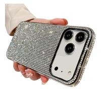 Casechics Compatible with iPhone 17 Air Case,Rhinestone Romance,White