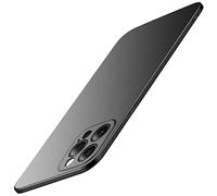Casechics Compatible with iPhone Case,Luxury Matte Hard PC Slim Fit Ultra Thin Lightweight Camera Lens Protection Soft Shockproof Cover Phone Case (Black,iPhone 12 Pro)
