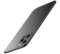 Casechics Compatible with iPhone Case,Luxury Matte Hard PC Slim Fit Ultra Thin Lightweight Camera Lens Protection Soft Shockproof Cover Phone Case (Black, iPhone 15 Plus)