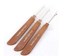 Casecover 2Pcs Steel Wood Handle Craft Thread Cutter Seam Ripper Stitch Unpicker Needle Arts Sewing Tools