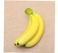 Casecover 3 Pieces Of Artificial Fruit Banana Fake Fruit Cognitive Teaching Aids Eva Plastic Fruit Shop Display Decorative Wedding Props