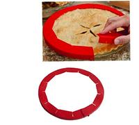 Casecover Home Adjustable Silicone Pie Crust Shield Silicone Fit 8.5inch - 11.5inch Rimmed Dish Convenient Gadgets