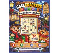 CaseCrackersJunior Find the Secret Gift-Giver The Midnight Express: 30 Logic & Deduction Puzzles for Kids from Easy to Expert with Mystery Maps, ... Screen-Free Learning & Travel Game | 8.5 x 11