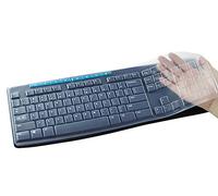CASEDAO Ultra Thin Clear Keyboard Cover Compatible with Logitech K120 MK120 Keyboard, Anti-Dust Waterproof Keyboard Protector Cover(Transparent)