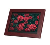 CASEGO 8-inch Digital Photo Frame, Multi-functional Electronic Advertising Machine, Stable Performance and Smooth Operation (Dark Red)