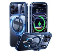 CASEKOO Official Blue for iPhone 17 Pro Max Case with 360 Integrated Magnetic Stand [Compatible with MagSafe] [16FT Military Protection] Clear Shockproof Phone Case for iPhone 17 Pro Max Cover