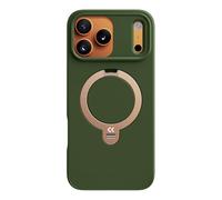 CASEKOO Olive Green Designed for iPhone 17 Pro Case with Spin Magnetic Stand [16FT Military Protection] [Non-Slip Edge] [Fit for MagSafe] MagicStand360 for iPhone 17 Pro case with Stand 6.3''