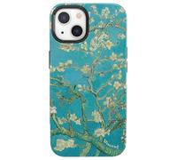 Casely iPhone 15 Plus Case | Blue Awakening | Van Gogh Almond Blossom | Bold Case | Compatible with MagSafe