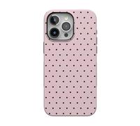 Casely iPhone 15 Pro Case | On The Dot | Pink Polka Dot | Compatible with MagSafe | Bold Protective Design