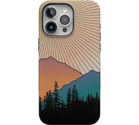 Casely iPhone 15 Pro Max Case | Golden Hour | Mountain Sunset Phone Case | Compatible with MagSafe and Action Button
