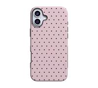 Casely iPhone 16 Case | On The Dot | Pink Polka Dot | Compatible with MagSafe | Bold Protective Design