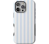 Casely iPhone 16 Pro Case | Blue Stripes | Sunday Best | Compatible with MagSafe | Bold Protective Design