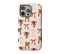 Casely iPhone 16 Pro Case | Fall Girlie | Pumpkin Spice Bows | Compatible with MagSafe | Bold Protective Design