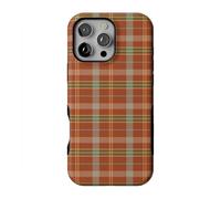 Casely iPhone 16 Pro Case | Spiced Chai | Fall Plaid | Compatible with MagSafe | Bold Protective Design