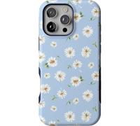 Casely iPhone 16 Pro Max Case | Daisy Daydream | Baby Blue Floral | Compatible with MagSafe | Bold Protective Design
