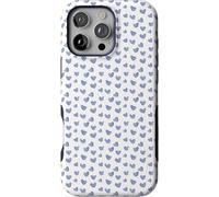 Casely iPhone 16 Pro Max Case | Lovebug | Blue Hearts | Compatible with MagSafe | Bold Protective Case Design