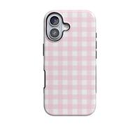 Casely iPhone 17 Case | Pink Plaid | Sunday Best | Compatible with MagSafe | Bold Protective Design